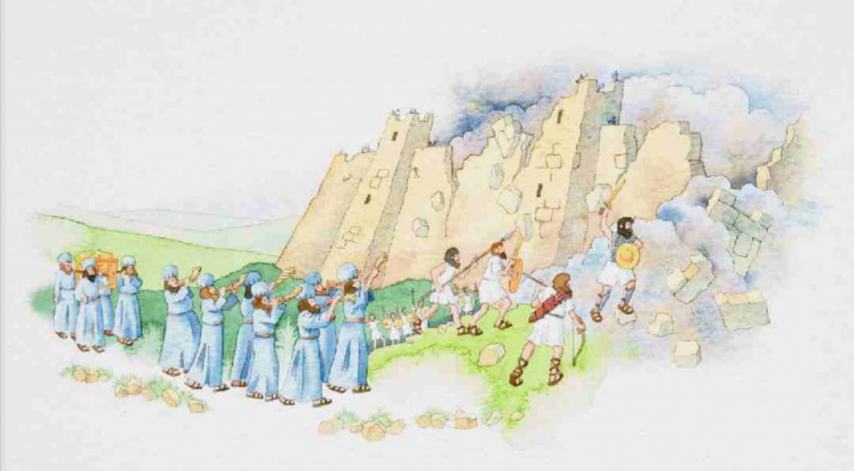 游戏故事|手工：耶利哥城垮下来！