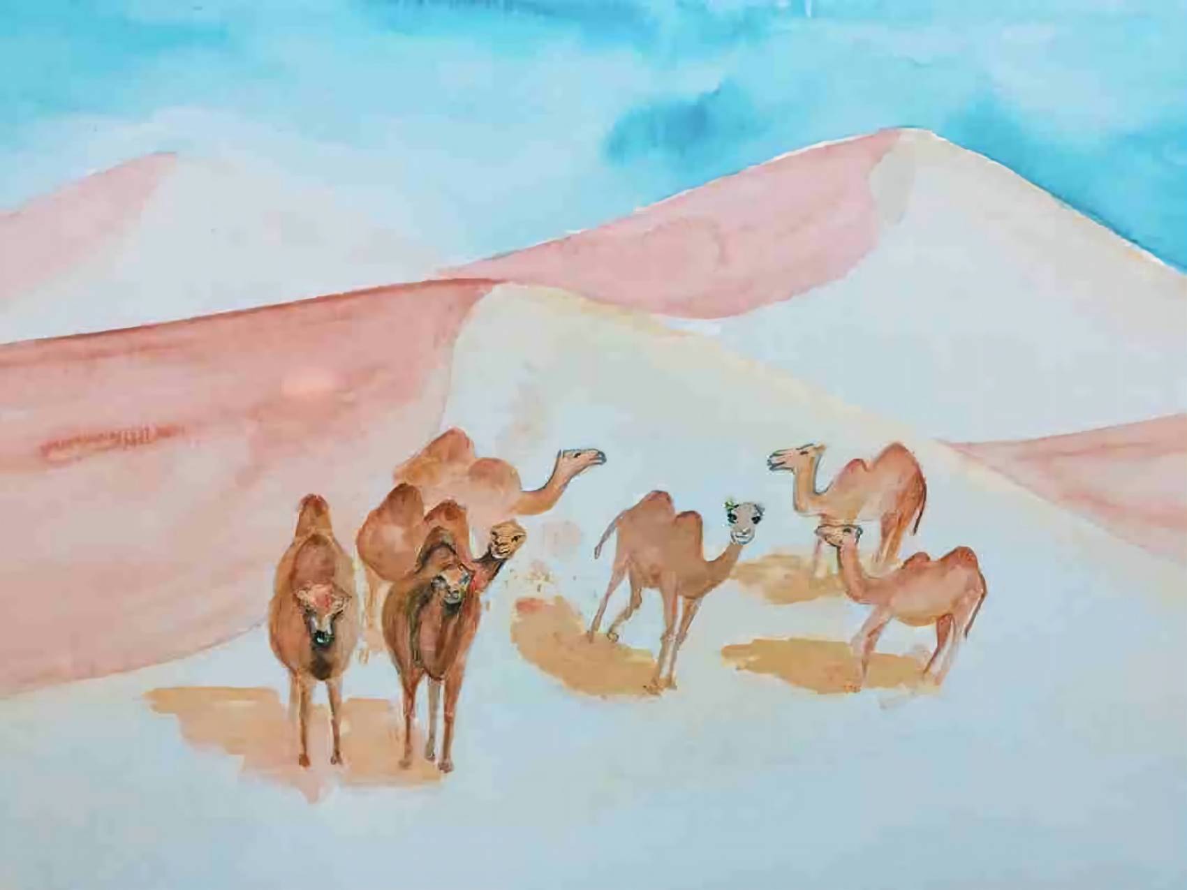 孤单的骆驼| 填色灵修系列