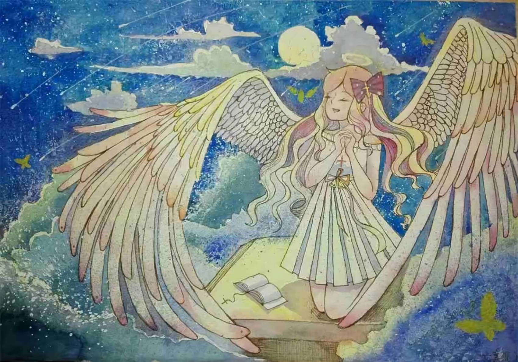 喜欢日漫的女孩，为主而画