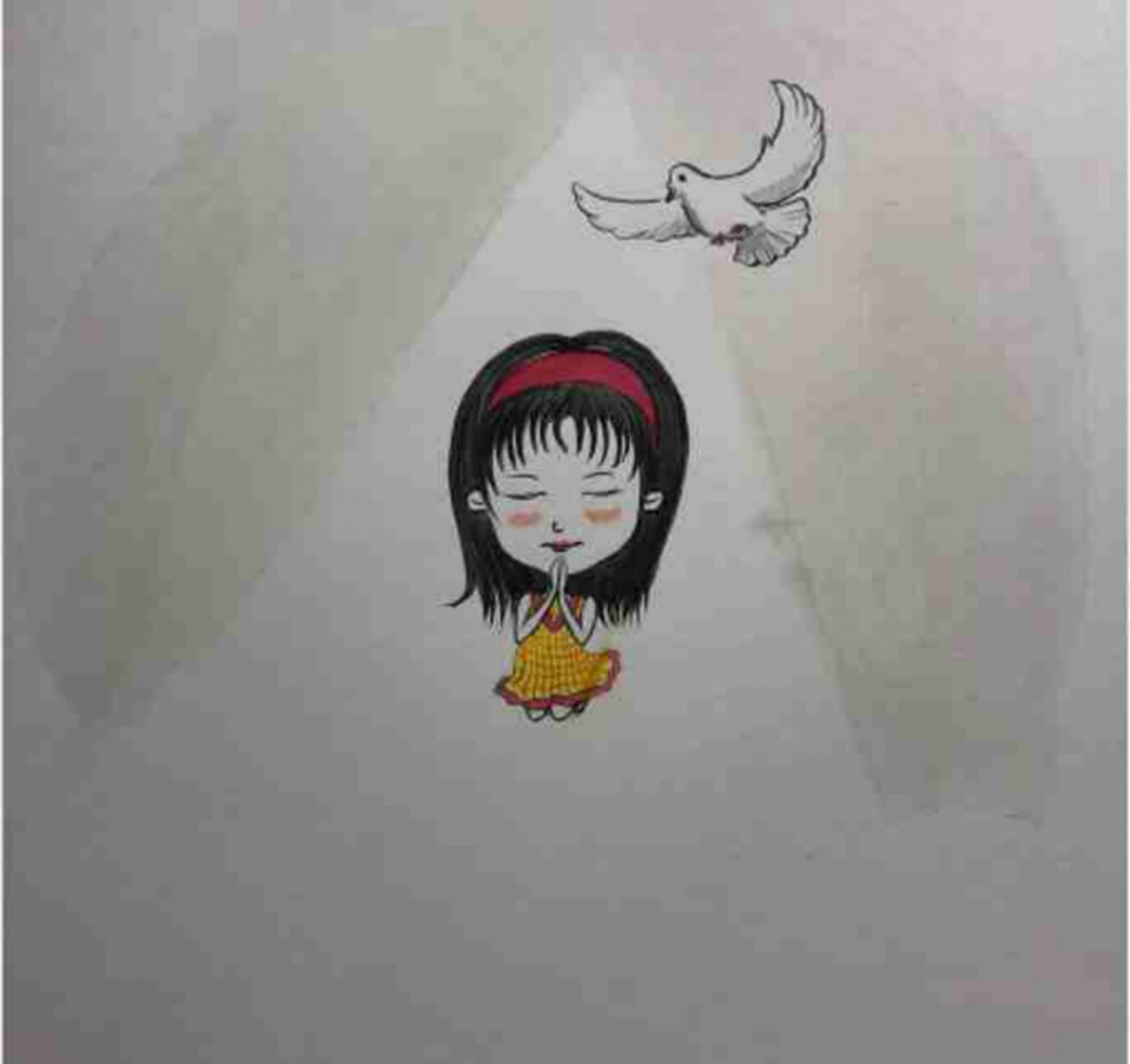 吃泡泡糖的女孩