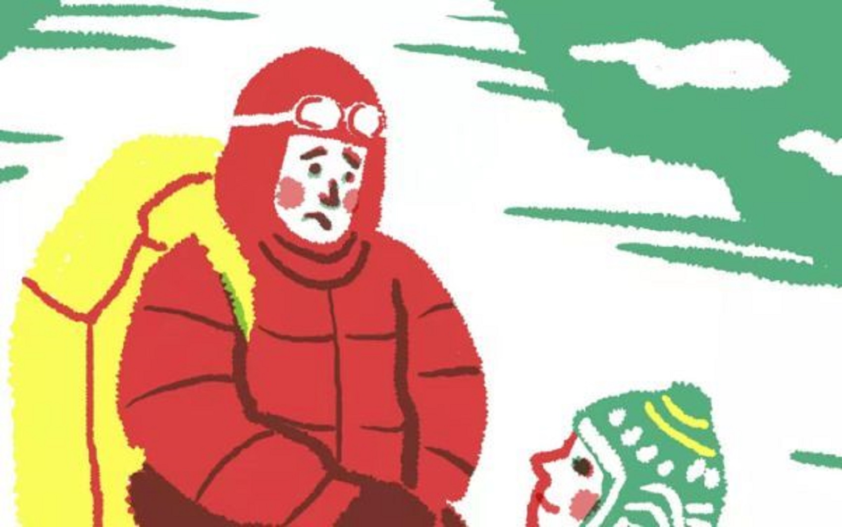 手绘日记 | 攀登珠峰，却在地震雪崩中遇见祂