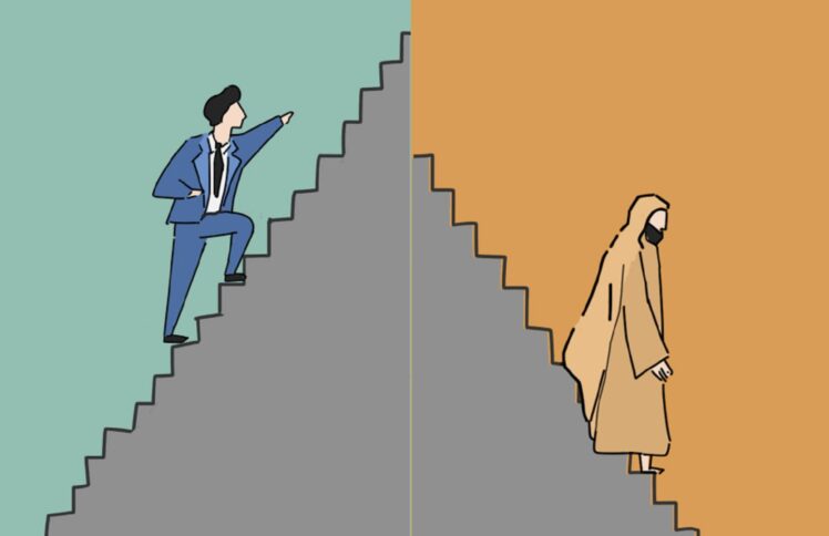 我用尽一生向往上爬，祂却拾阶而下