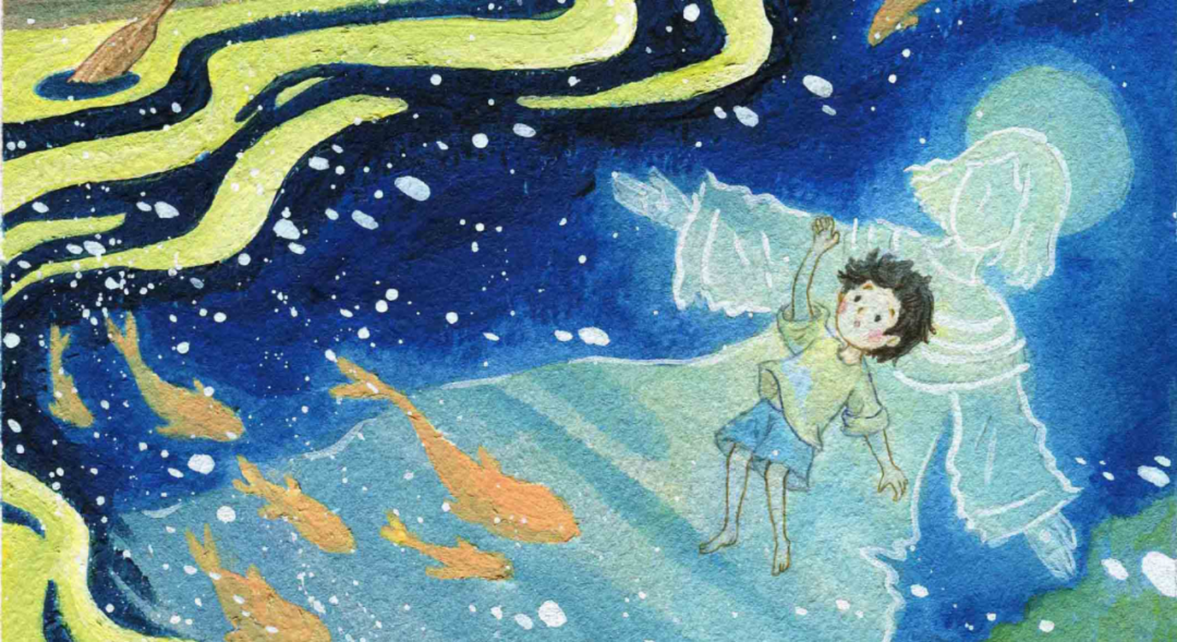 一句话的画 I 水深之处，有你真实的样子