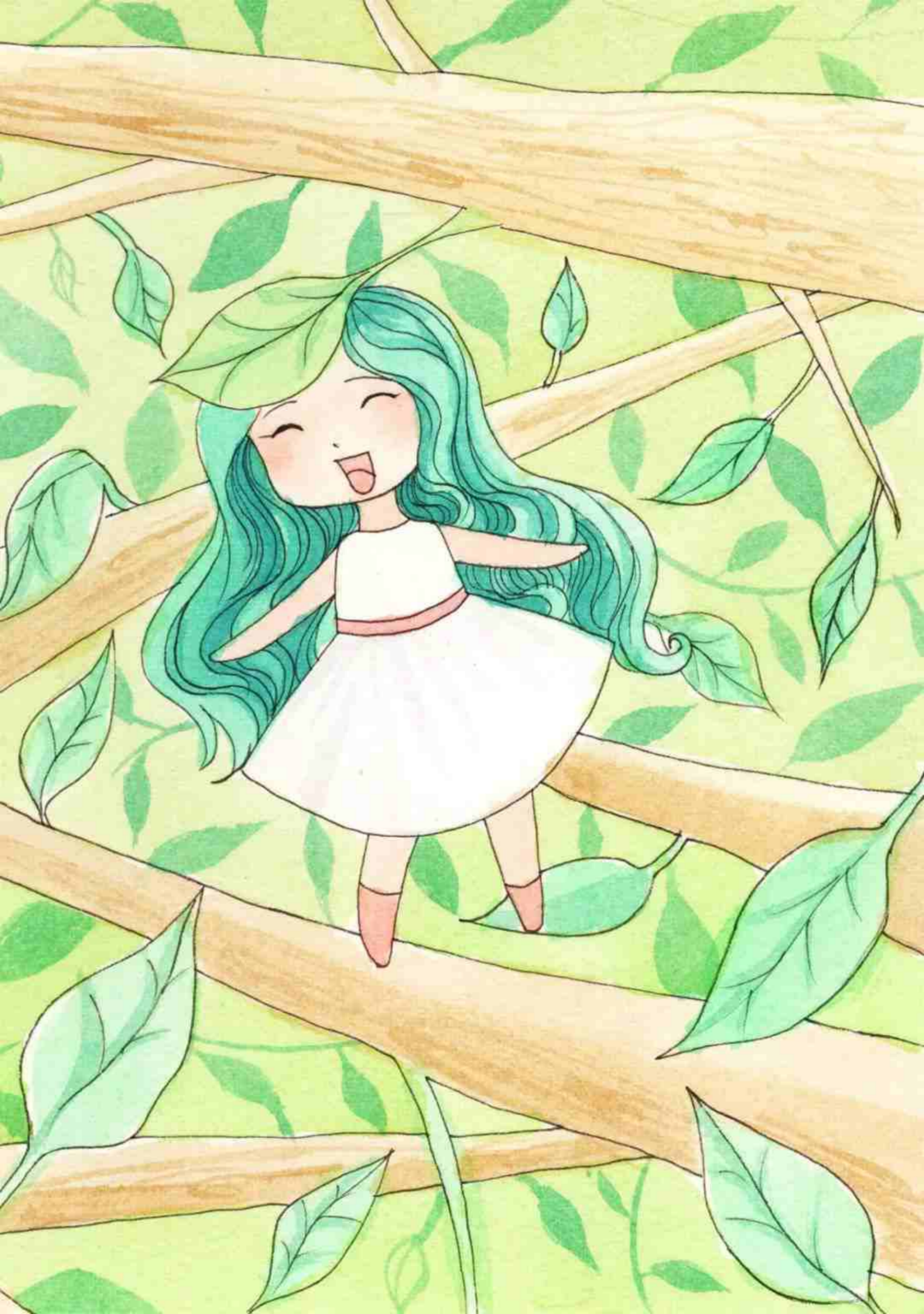 原创绘本|小树叶飘流记
