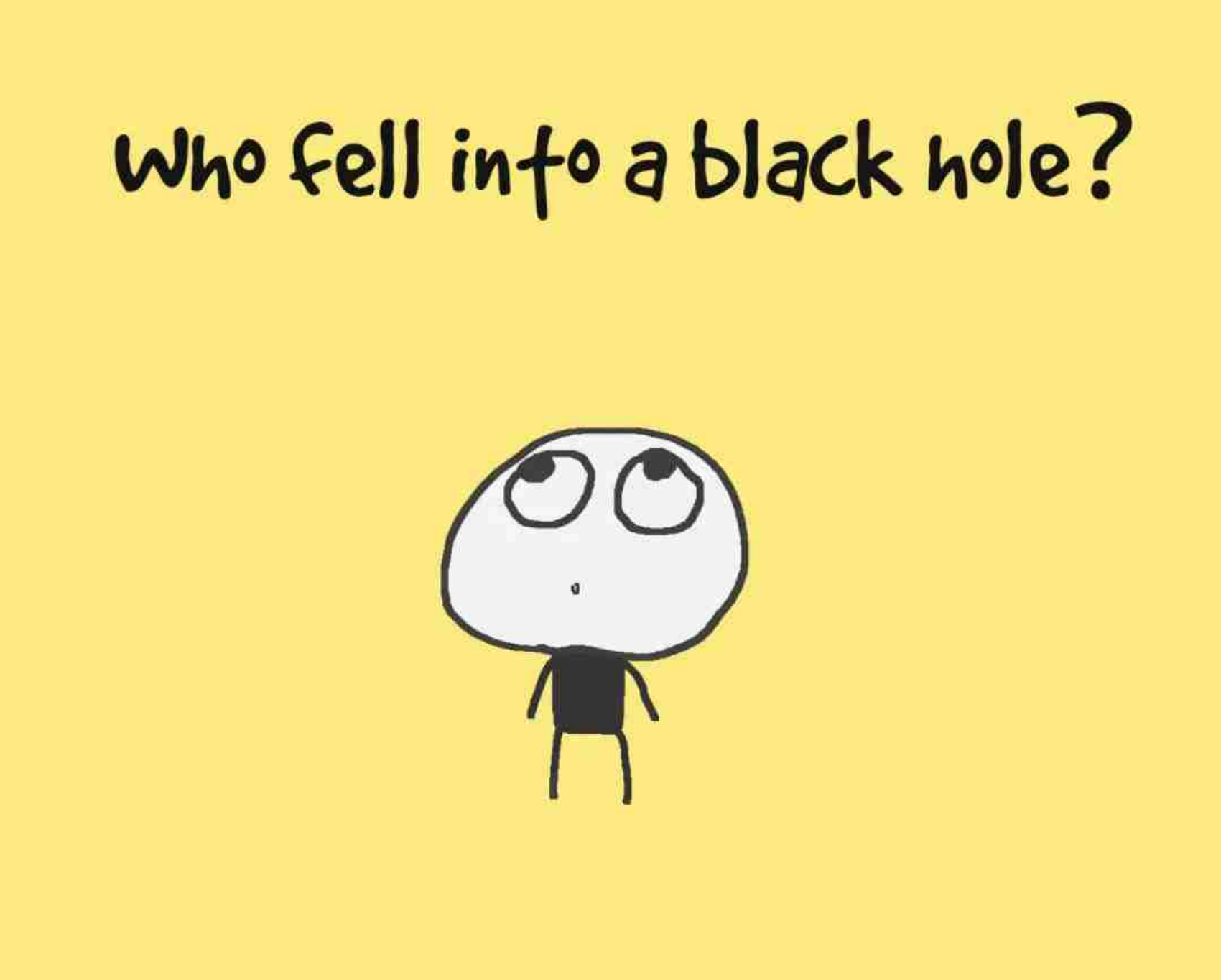 原创绘本|掉进黑洞的小孩