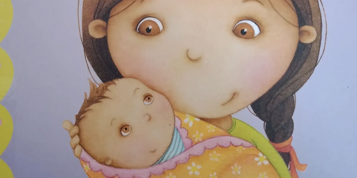 带着妹妹带着爱，含泪的成长