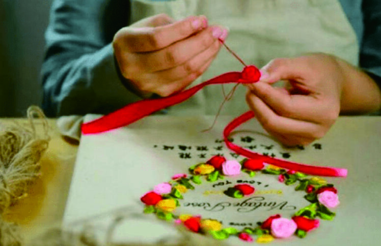 我手安稳，为祂而绣｜原创丝带绣作品