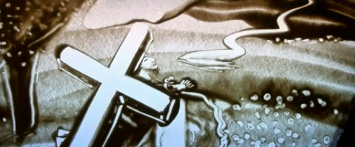 妙手流沙的心灵印刻 | 刘圣彩原创福音沙画