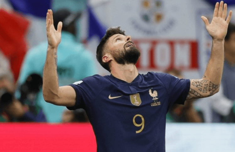 世界杯亚军法国队进球王吉鲁：耶稣基督塑造了我