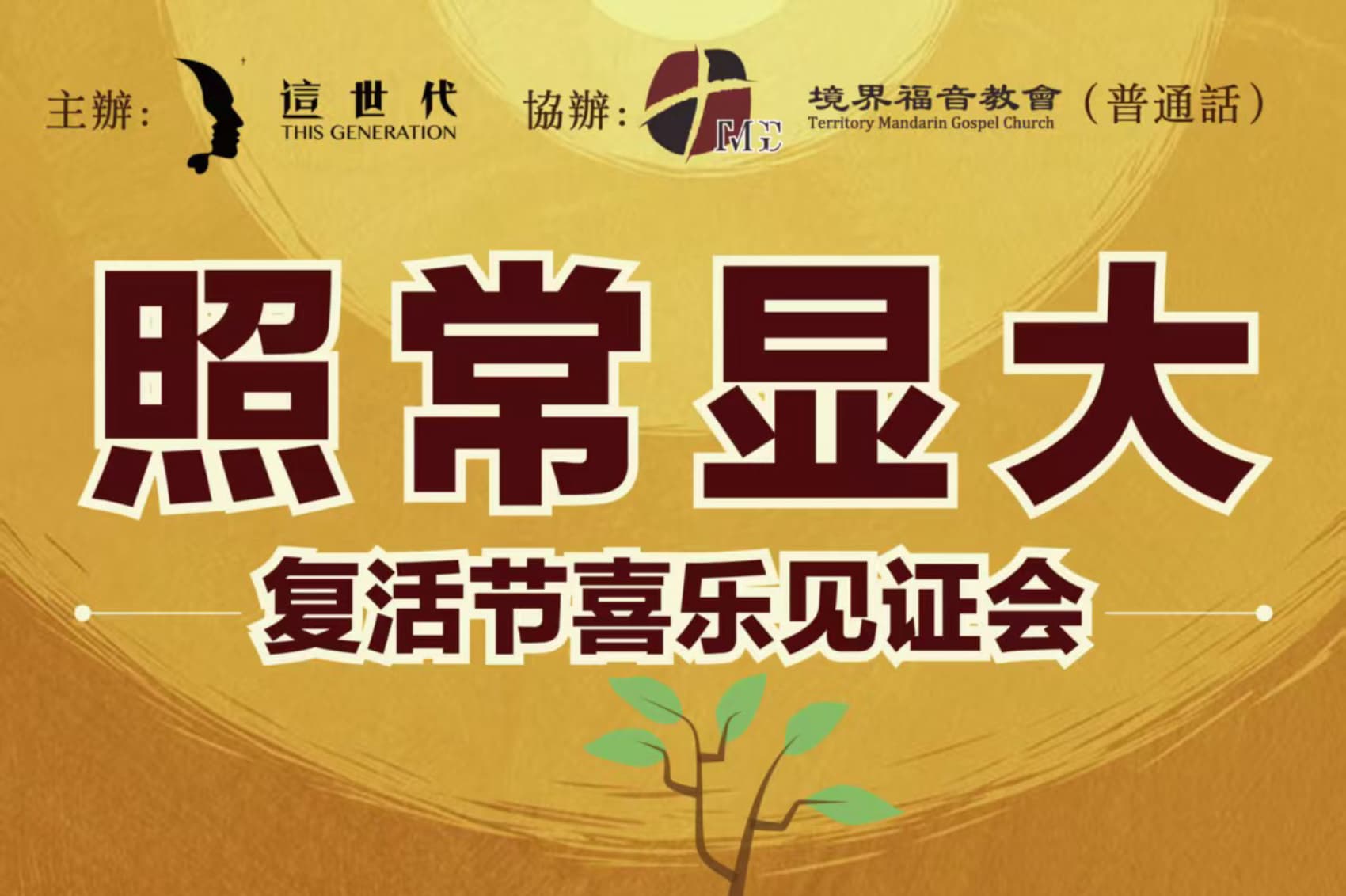 “照常显大”2025复活节沈颖师母见证分享会